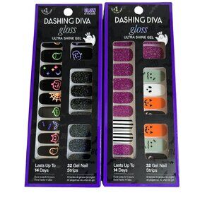 Dashing Diva Halloween Gloss Ultra Shine Gel Nail Strips X 2